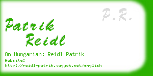 patrik reidl business card